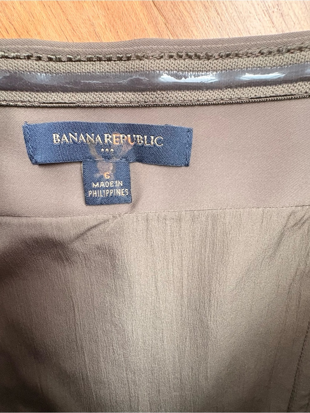 Banana Republic Strapless Taupe Mini Dress wrinkle-resistant - Picture 8 of 14